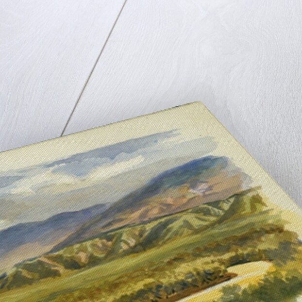 View near Damieh, Jordan Valley, 1874 by Claude Conder