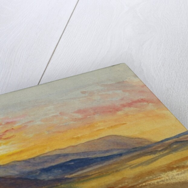 Mount Carmel in Autumn, looking West at Sunset, 1872 by Claude Conder