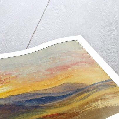 Mount Carmel in Autumn, looking West at Sunset, 1872 by Claude Conder