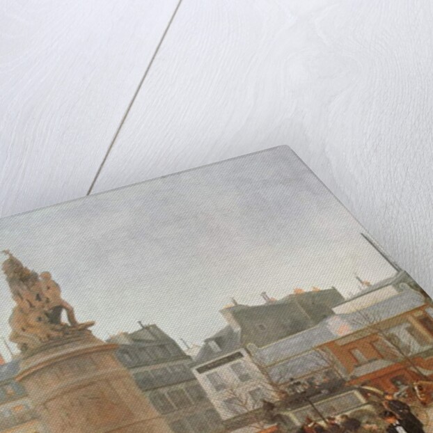 La Place Clichy, Paris, 1896 by Edmond Georges Grandjean