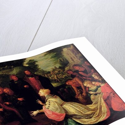 Solomon and the Queen of Sheba by Frans II the Younger Francken