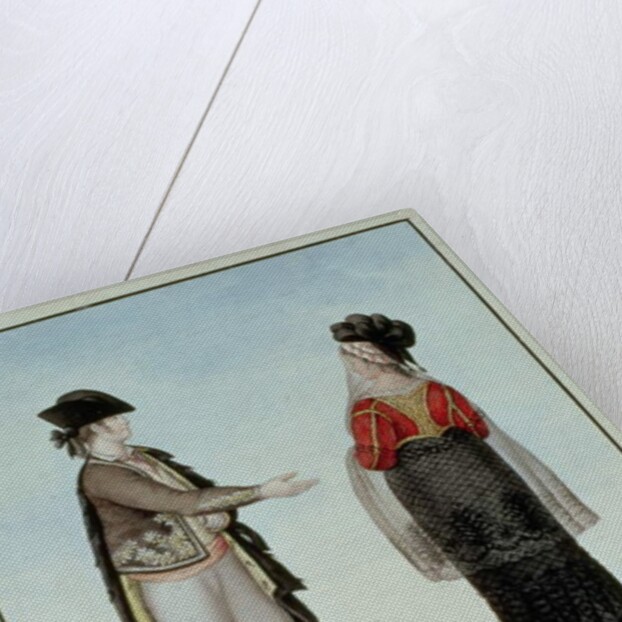 Nobleman and Noblewoman from Madrid, late 18th century by 18th century Naples school