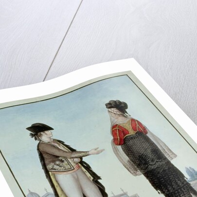 Nobleman and Noblewoman from Madrid, late 18th century by 18th century Naples school