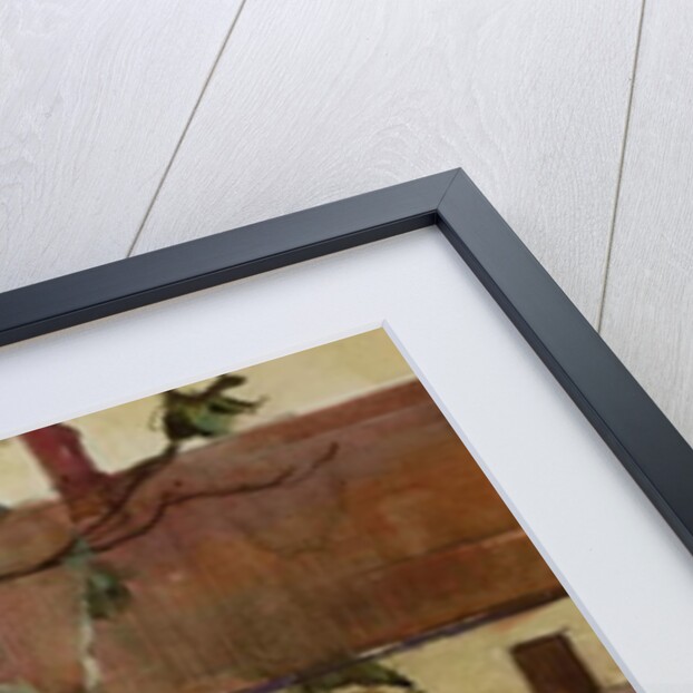 Boat on a Canal, French Village by Anne Redpath