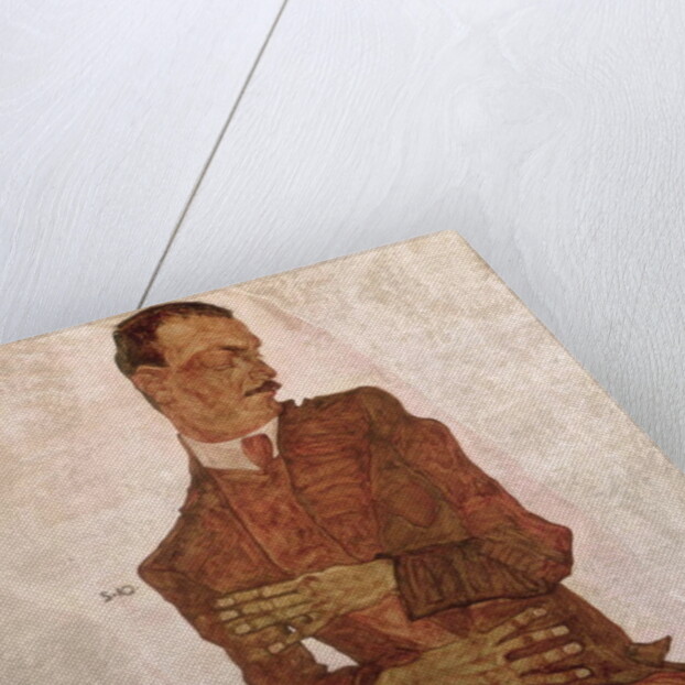 Arthur Roessler, 1910 by Egon Schiele