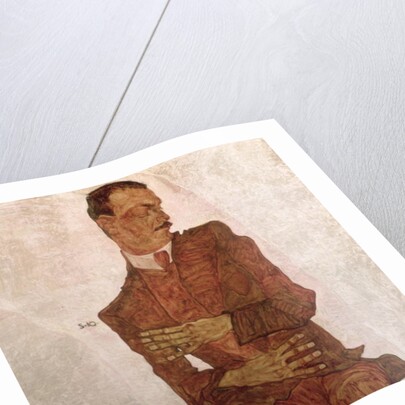 Arthur Roessler, 1910 by Egon Schiele
