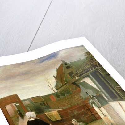 A Woman and a Maid in a Courtyard, c.1660-61 by Pieter de Hooch