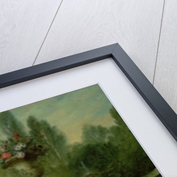 A lady and a gentleman in the Garden with two children c. 1742 by Nicolas Lancret