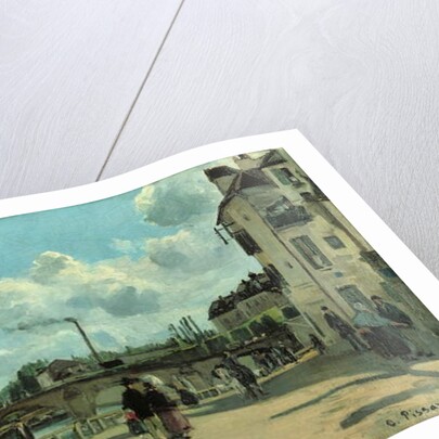 View of Pontoise: Quai au Pothuis, 1868 by Camille Pissarro