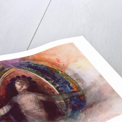 Woman with arms outstretched by Odilon Redon