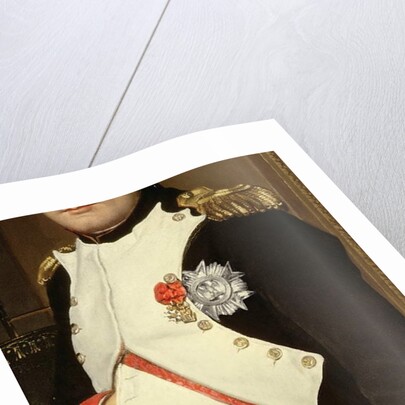 Detail of Napoleon Bonaparte in his Study, 1812 by Jacques Louis David