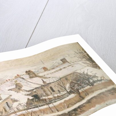 Winter, 1872 by Camille Pissarro