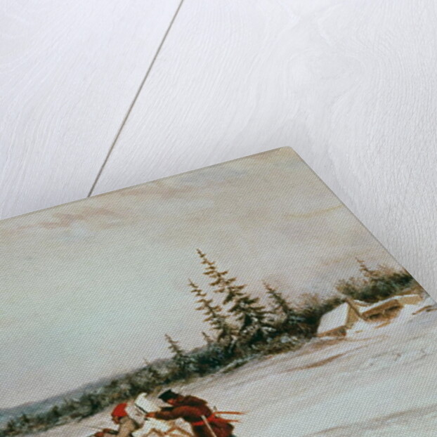 Habitants Sleighing, c.1855 by Cornelius Krieghoff