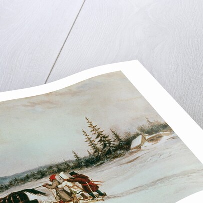 Habitants Sleighing, c.1855 by Cornelius Krieghoff