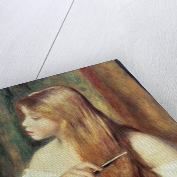 Blonde girl combing her hair, 1894 by Pierre Auguste Renoir