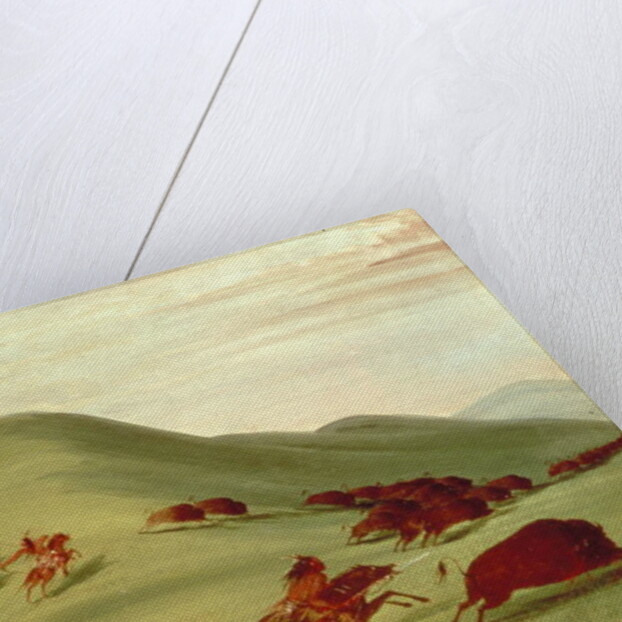 The Buffalo Hunt by George Catlin