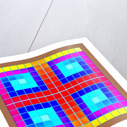 CROSSED SQUARES, 2018 by Peter McClure