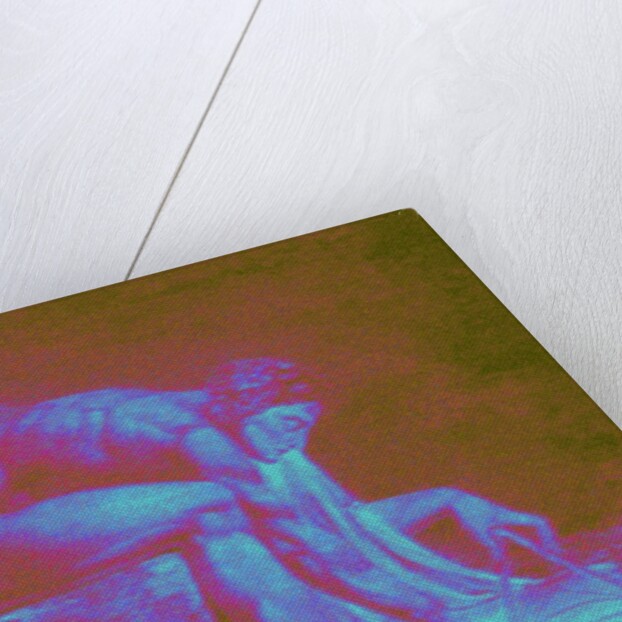 GEOMETRIST: ISAAC NEWTON...PIX-ELATED, 2014 by Peter McClure