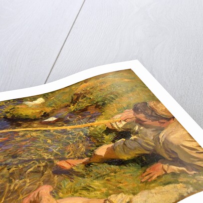 Val d'Aosta: A Man Fishing, c.1907 by John Singer Sargent