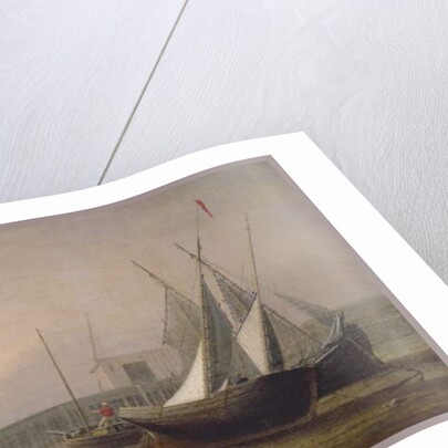 Fishing Boats at Low Tide, c.1850s by Fitz Henry Lane