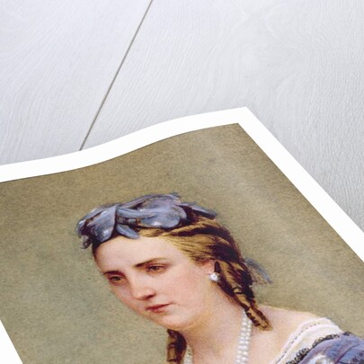 Portrait of Charlotte of Saxe-Cobourg-Gotha Princess of Belgium and Empress of Mexico by Belgian School