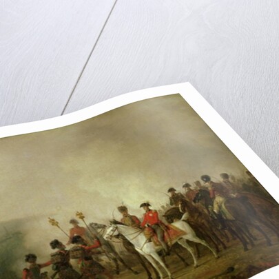 The Eagle Standards Taken at Waterloo Returned to Wellington, 18th June 1815 by Mathieu Ignace van Bree