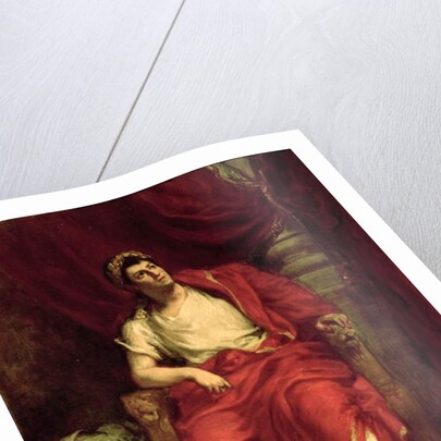 Portrait of Francois Joseph Talma as Nero in 'Britannicus' by Jean Racine 1857 by Ferdinand Victor Eugene Delacroix