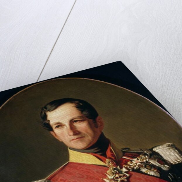Portrait of Leopold I of Saxe-Cobourg-Gotha in the Uniform of a Cuirassier by Polydore Beaufaux
