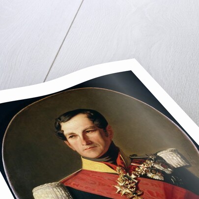 Portrait of Leopold I of Saxe-Cobourg-Gotha in the Uniform of a Cuirassier by Polydore Beaufaux