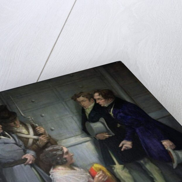 Mrs. Abst Creating the First Belgian Flag, c.1830 by Em Vermeersch