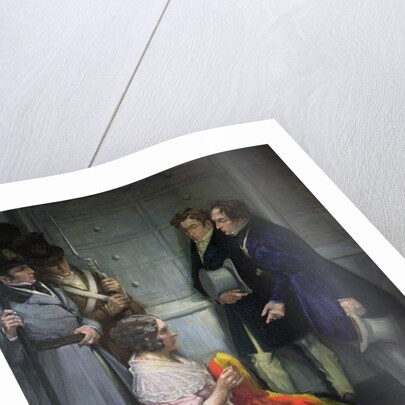 Mrs. Abst Creating the First Belgian Flag, c.1830 by Em Vermeersch