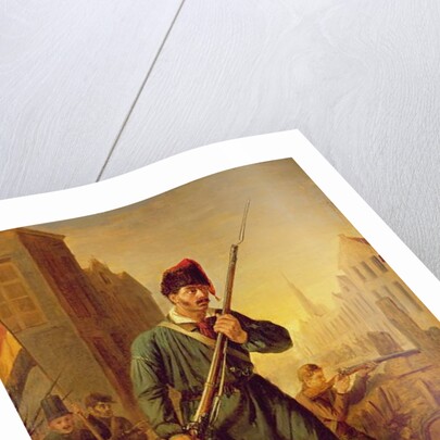Soldier of the Belgian Revolution in 1830 by Belgian School