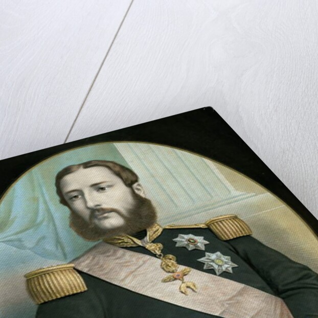 Leopold II c.1866-67 by Belgian School