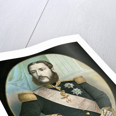 Leopold II c.1866-67 by Belgian School