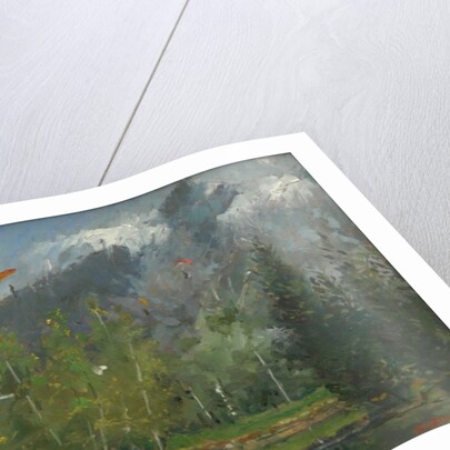 Hang gliders at Chamonix, 2007 by Pat Maclaurin