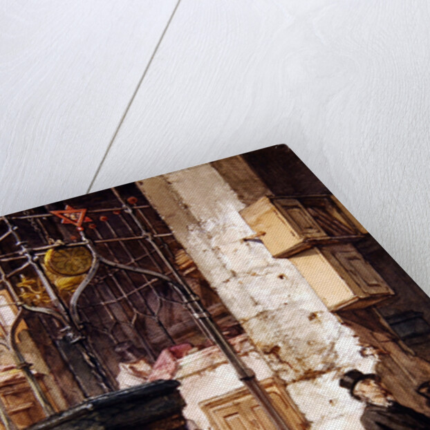 The Synagogue at Prague, 1868 by Guido Bach