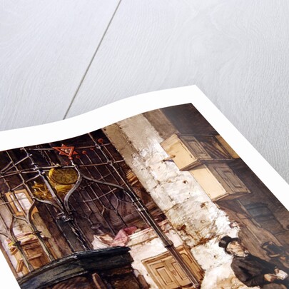 The Synagogue at Prague, 1868 by Guido Bach