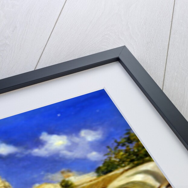 A Courtyard in Murcia, with Cathedral tower by Jose Marin Baldo