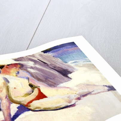 Sunbather on the Beach, Iona, 1928 by Francis Campbell Boileau Cadell