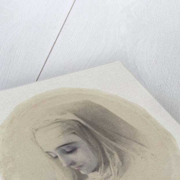 Head study for The Nun, c. 1870 by Adelaide Claxton