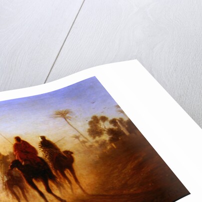 The Road to the Pyramids by Charles Theodore (1814-88) Frere