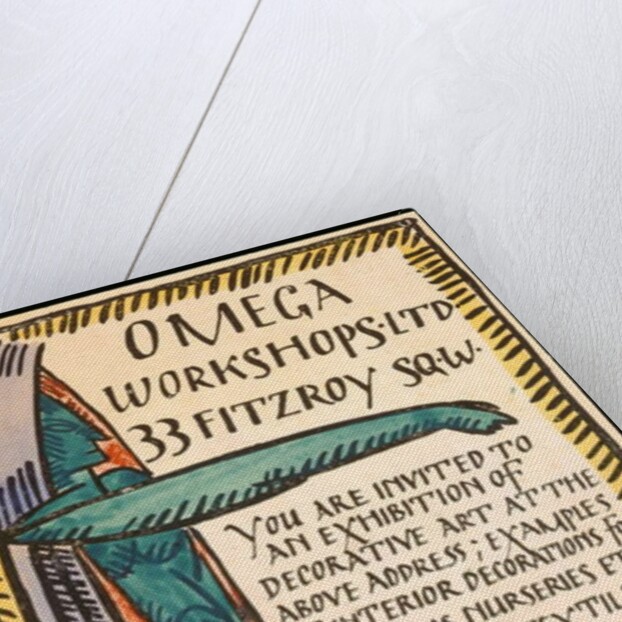 Invitation for the Omega Workshop by Roger Eliot Fry