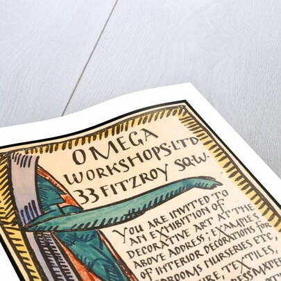 Invitation for the Omega Workshop by Roger Eliot Fry