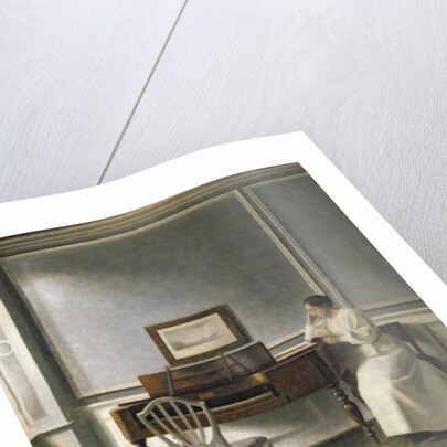 Woman Reading by a Piano, 1907 by Vilhelm Hammershoi