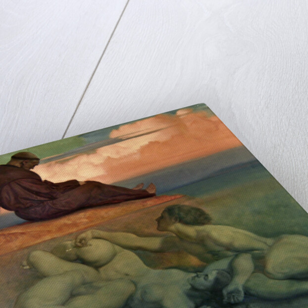 Monk and Nixies, 1921 by Rudolf Jettmar