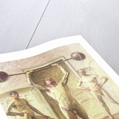 Pushing Weights with Two Arms, Number 3, 1914 by Eugene Jansson