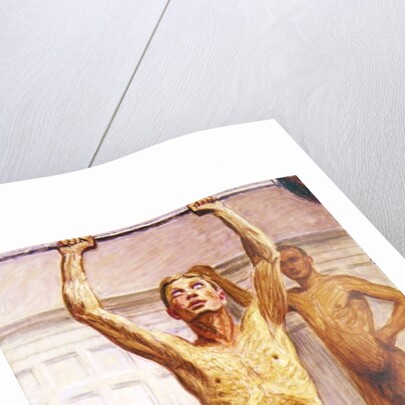 Pushing Weights with Two Arms, Number 1, 1911 by Eugene Jansson