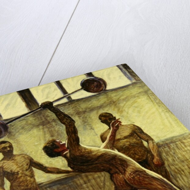 Lifting Weights with One Arm Number 2, 1914 by Eugene Jansson