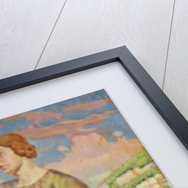 Portrait of Elizabeth Lipczinski with her dog Fanny, c.1911-12 by Derwent Lees