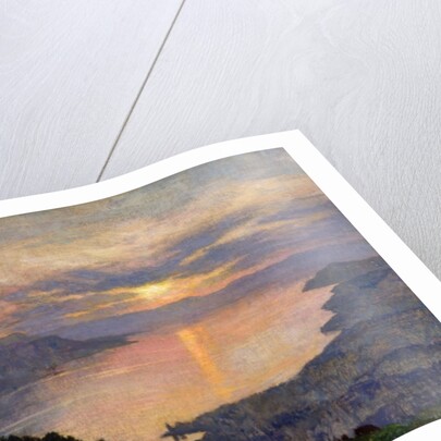 Sunset on Lake Geneva, 1907 by Marie Auguste Emile Rene Menard